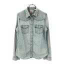 リーバイス 長袖 デニム ウエスタンシャツ S ライトブルー Levi's レディース 【中古】 【240427】 【詳細】 首周りやや汚れあり。他、特に気になるようなダメージはございません。 コンディションについて Item Spec 詳細スペック ブランド リーバイス / Levi's アイテム デニム ウエスタンシャツ サイズ表記 S 着丈 61.5cm 身幅 44cm 袖丈 58cm 肩幅 35.5cm 素材 綿100％ カラー ライトブルー 商品番号 bof-grm-4001-wls サイズガイドはこちら ※サイズに関しまして実寸も参考にお願いいたします。(当店でもサイズがわからない商品がありますので実寸サイズのご確認をお願いいたします。) ※状態は当社独自の基準です。 ※素材表記はなるべく写真にて収めていますが、欠損、不明な点があればお問い合わせください。 ※商品は写真のものがすべてとなります。 ※測定値の若干の誤差はご了承ください。 ※モニターの発色によって色が異なって見える場合がございます。 ※「在庫有り」の表示であっても、必ずしも在庫を保証するものではありません。 掲載商品について、他モールとも在庫を共有しております。 完売の場合は、誠にご迷惑をお掛けいたしますが、ご注文をキャンセルさせていただく場合がございます。予めご了承ください。