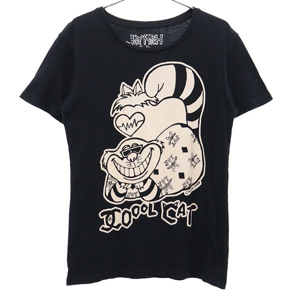 ジョイリッチ チョコムーコラボ プリント 半袖 Tシャツ XS ブラック JOYRICH CHOCOMOO レディース 【中古】 【230704】 メール便可