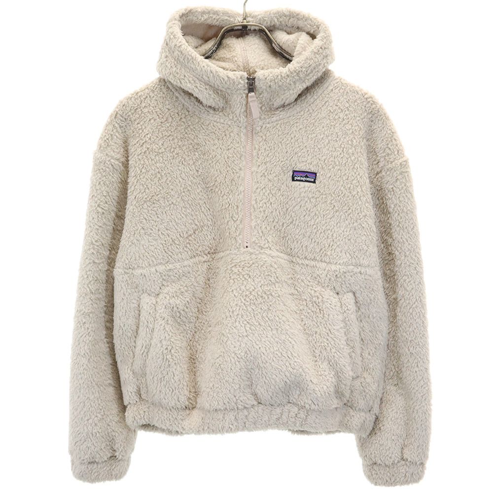 パタゴニア アウトドア 長袖 ボア ハーフジップ パーカー XXL ベージュ系 patagonia フリース レディース 【中古】 【240207】