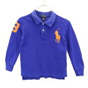 ポロラルフローレン ビッグポニー 長袖 ポロシャツ 4 ブルー POLO RALPH LAUREN 鹿の子 キッズ 【中古】 【230830】 メール便可 【詳細】 両スリットに破れ、全体に毛羽立ちと色褪せあり。古着にご理解の上ご購入をお願いいたします。 コンディションについて Item Spec 詳細スペック サイズ表記 4 着丈 40cm 身幅 31cm 袖丈 36cm 肩幅 28cm 素材 綿100％ カラー ブルー 商品番号 bobr-fre-70153-kdt サイズガイドはこちら ※サイズに関しまして実寸も参考にお願いいたします。(当店でもサイズがわからない商品がありますので実寸サイズのご確認をお願いいたします。) ※状態は当社独自の基準です。 ※素材表記はなるべく写真にて収めていますが、欠損、不明な点があればお問い合わせください。 ※商品は写真のものがすべてとなります。 ※測定値の若干の誤差はご了承ください。 ※モニターの発色によって色が異なって見える場合がございます。 ※「在庫有り」の表示であっても、必ずしも在庫を保証するものではありません。 掲載商品について、他モールとも在庫を共有しております。 完売の場合は、誠にご迷惑をお掛けいたしますが、ご注文をキャンセルさせていただく場合がございます。予めご了承ください。