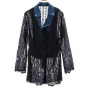 リミフゥ レース切替 デニム ジャケット S デニム地×ブラック LIMI feu レディース 【中古】 【230914】
