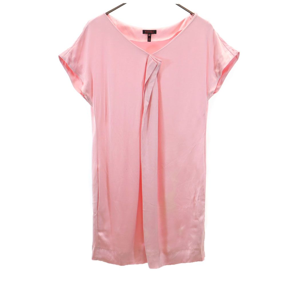 古着 エスカーダ ESCADA 半袖 チュニック 36 ピンク フレンチスリーブ レディース 【中古】