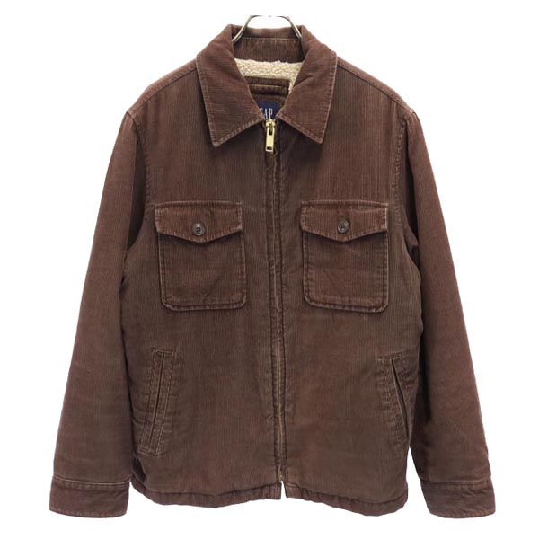 古着 GAP ギャップ 中綿 コーデュロイジャケット M ブラウン 裏ボア レディース 【中古】 【PD】