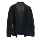 古着 SONIA SONIA RYKIEL ソニアソニアリキエル ニット テーラードジャケット 38 グリーン系 ボタンレス レディース 【中古】 【PD】(4)