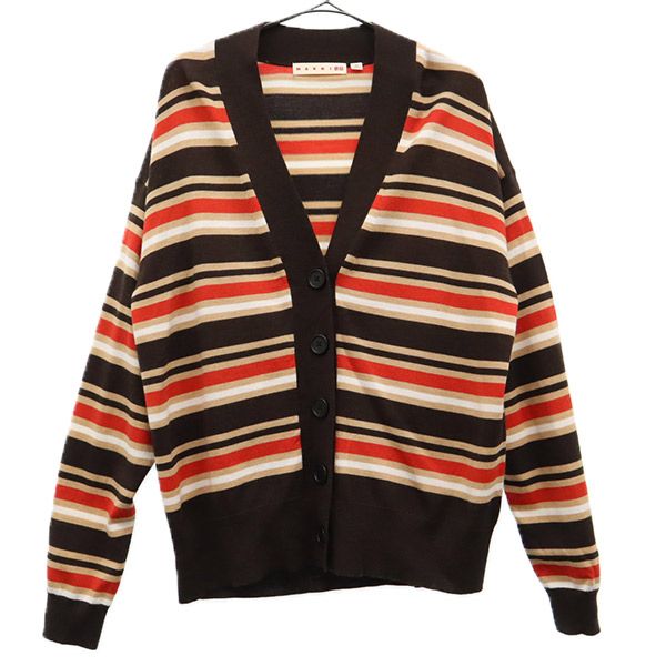 ユニクロ マルニ コラボ ボーダー 長袖 メリノブレンドボーダーオーバーサイズ カーディガン XS UNIQLO MARNI レディース 【中古】 【240118】のサムネイル