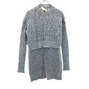 ステラマッカートニー イタリア製 長袖 モヘヤブレンド ニット チュニック 38 グレー Stella McCartney レディース 【中古】 【240203】