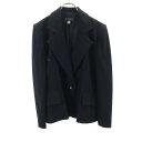 ジバンシィ 90s ウール テーラードジャケット 12 ブラック GIVENCHY HI FORMAL フォーマル オールド ヴィンテージ レディース 【中古】 【240217】 【PD】