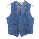 リーバイス 70s USA製 ヴィンテージ サドルマン デニム ベスト 18 Levi's レディース 【中古】 【240222】 メール便可