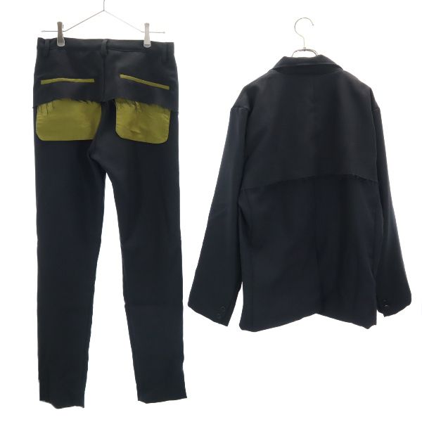 古着 未使用 VAST222 バースト222 19AW 日本製 スーツ 上下 セットアップ 2 黒 メンズ 【中古】