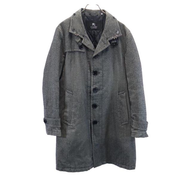 古着 BURBERRY BLACK LABEL バーバリーブラックレーベル 三陽商会 トレンチコート L グレー系 裏キルティング メンズ 【中古】