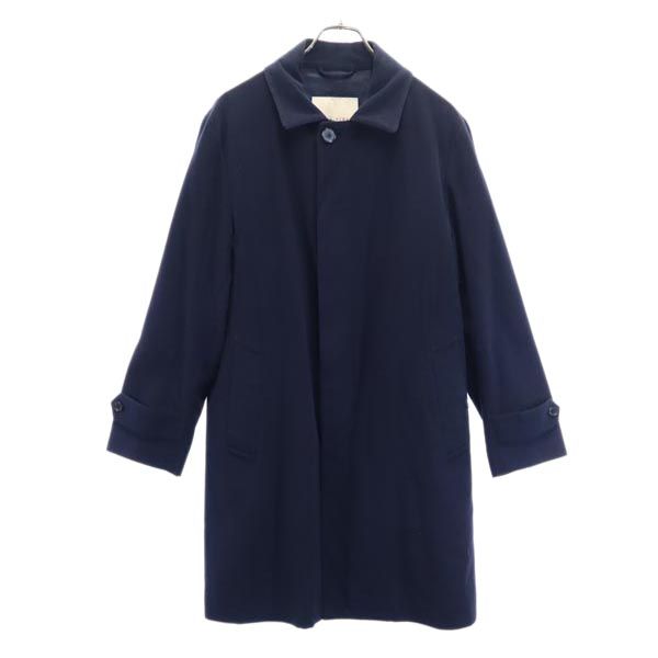 古着 MACKINTOSH PHILOSOPHY マッキントッシュフィロソフィー 三陽商会 ステンカラーコート 38 紺 メンズ 【中古】