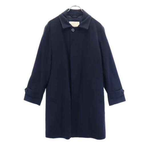 古着 MACKINTOSH PHILOSOPHY マッキントッシュフィロソフィー 三陽商会 ステンカラーコート 38 紺 メンズ 【中古】