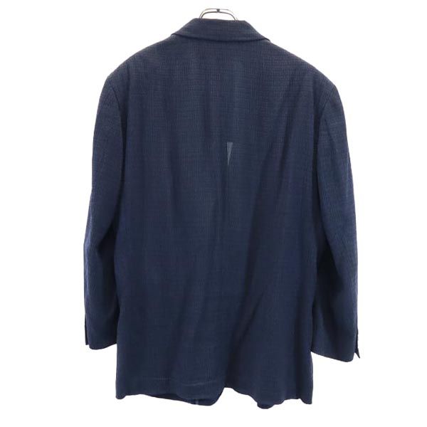 古着 LANVIN ランバン 長袖 テーラードジャケット 50-36 紺系 メンズ 【中古】