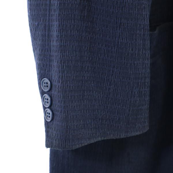 古着 LANVIN ランバン 長袖 テーラードジャケット 50-36 紺系 メンズ 【中古】