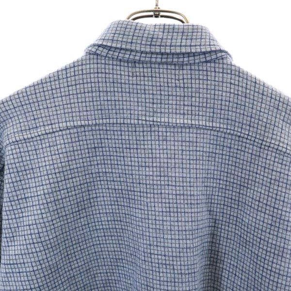 古着 BURTON バートン オールド タッターソールチェック柄 長袖 シャツ風 ジャケット L 青系 メンズ 【中古】