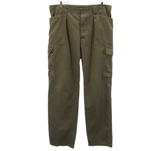 古着 Austrian Army オーストリア軍 90s ミリタリー カーゴパンツ カーキ ボタンフライ メンズ 【中古】