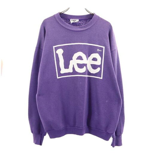 古着 Lee リー 90s オールド USA製 長袖 トレーナー L パープル系 スウェット 裏起毛 メンズ 【中古】 【PD】 古着 Lee リー 90s オールド USA製 長袖 トレーナー L パープル系 スウェット 裏起毛 メンズ 【中古】 【PD】