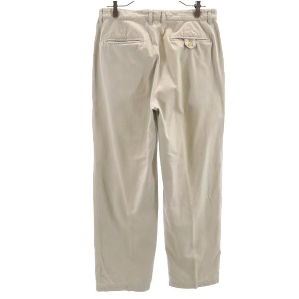 古着 TOMMY HILFIGER トミーヒルフィガー 90s オールド テーパードパンツ w33 ベージュ メンズ 【中古】