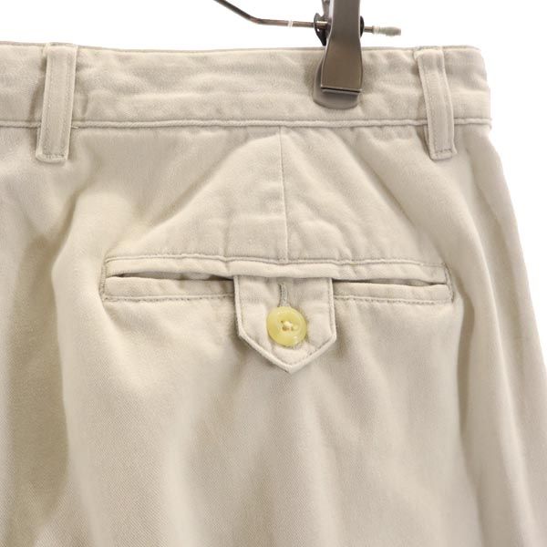 古着 TOMMY HILFIGER トミーヒルフィガー 90s オールド テーパードパンツ w33 ベージュ メンズ 【中古】