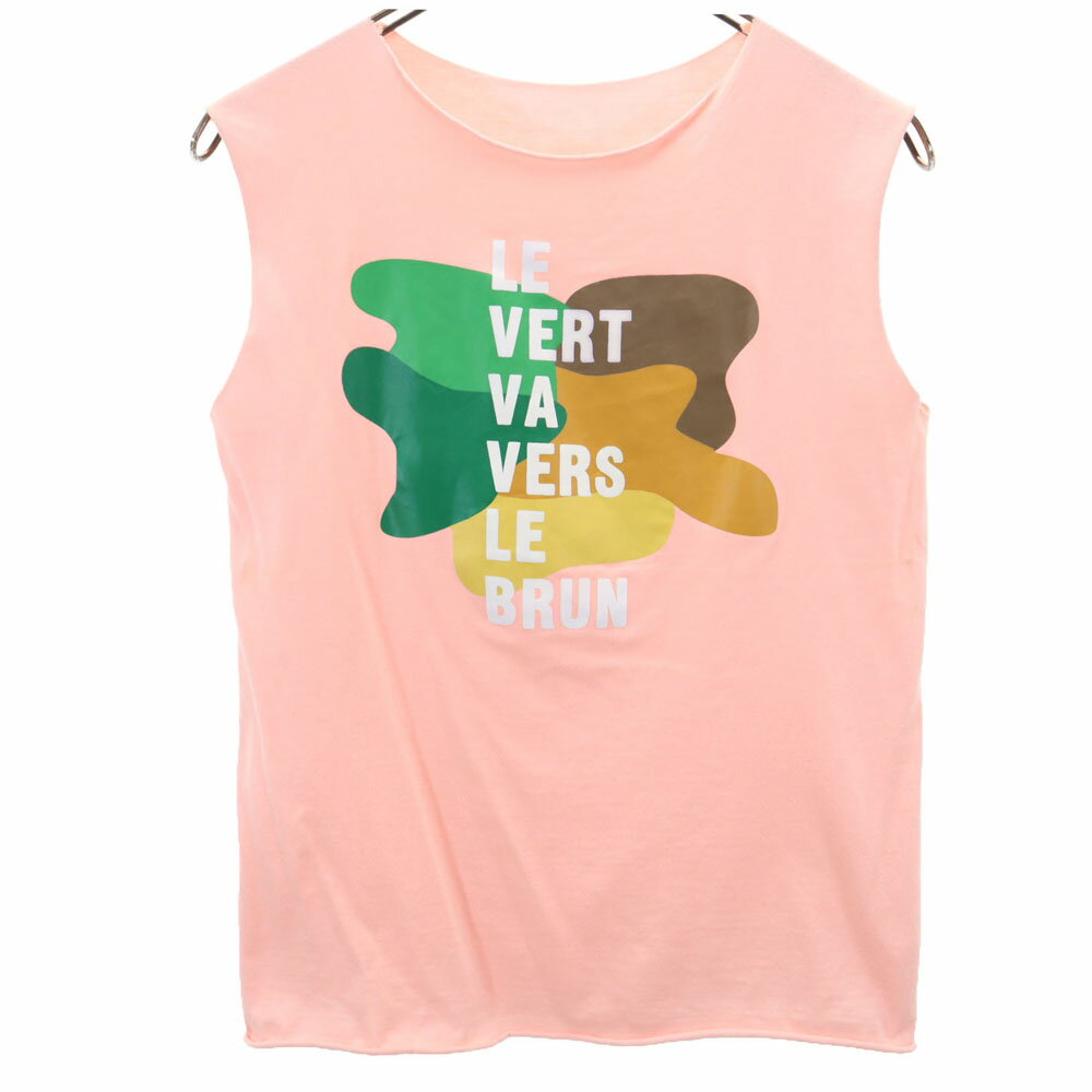 古着 A.P.C. SECTION MUSICALE アーペーセーセクションミュージカル プリント タンクトップ S ピンク系 メンズ 【中古】 【PD】