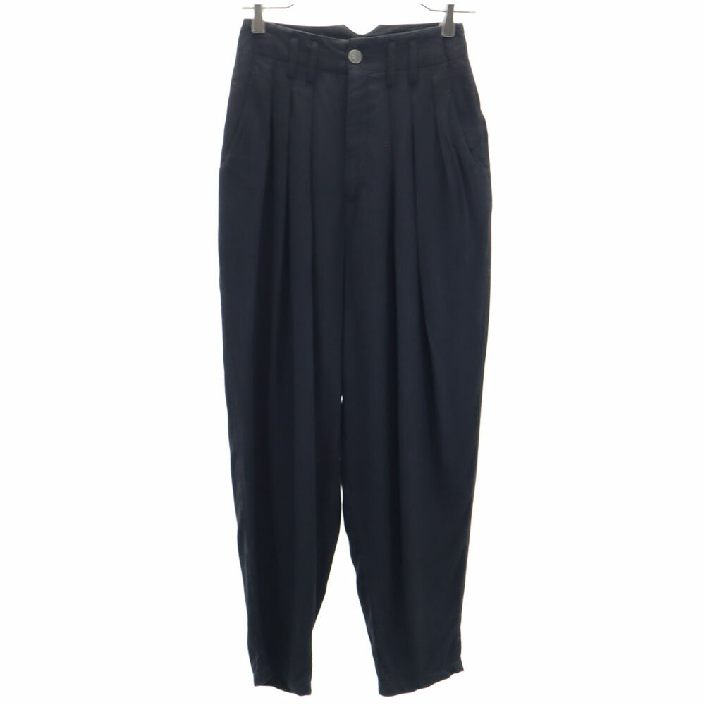 ホワイトオンホワイト 90s オールド テーパードパンツ ブラック WHITE ON WHITE バルーン タック レディース 【中古】 【PD】