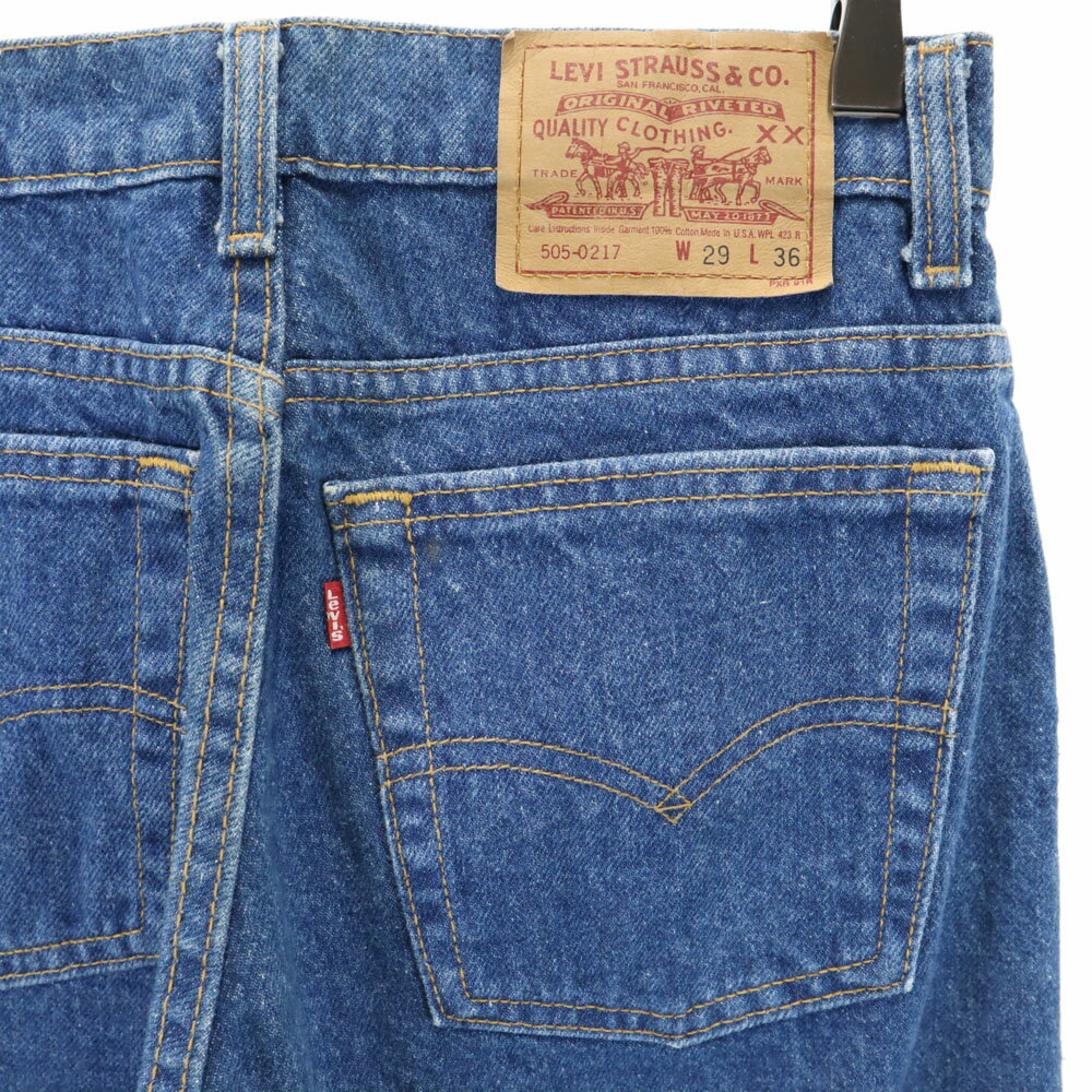 古着 Levi's リーバイス 90s 505-0217USA製 オールド デニムパンツ W29 ブルー ジーンズ メンズ 【中古】 【PD】