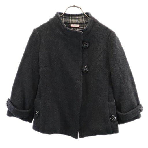 古着 MAX&CO マックスアンドコー ショート コート 40 グレー系 レディース 【中古】 【PD】 古着 MAX&CO マックスアンドコー ショート コート 40 グレー系 レディース 【中古】 【PD】