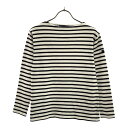 古着 SAINT JAMES セントジェームス フランス製 ボーダー 長袖 バスクシャツ XS ホワイト×ブラック カットソー Tシャツ レディース 【中古】 【PD】