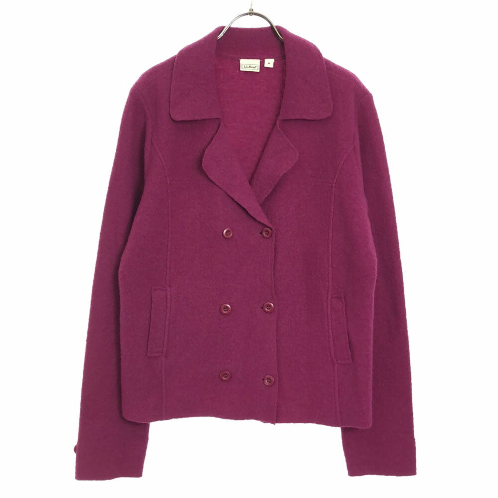 古着 L.L.Bean エルエルビーン ウールジャケット M パープル レディース 【中古】 【PD】