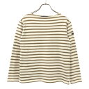 古着 SAINT JAMES セントジェームス フランス製 ボーダー柄 長袖 バスクシャツ XXS ホワイト×ブラウン ロンT レディース 【中古】 【PD】