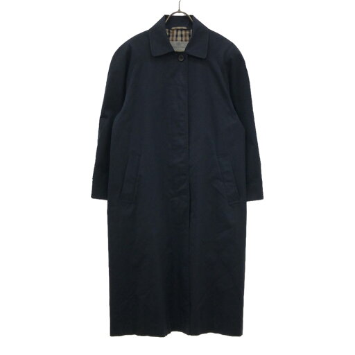 古着 アクアスキュータム Aquascutum 80s イングランド製 ヴィンテージ 半袖 ステンカラーコート 45 ネイビー系 裏地付き レディース 【中古】 【PD】 古着 アクアスキュータム Aquascutum 80s イングランド製 ヴィンテージ 半袖 ステンカラーコート 45 ネイビー系 裏地付き レディース 【中古】 【PD】