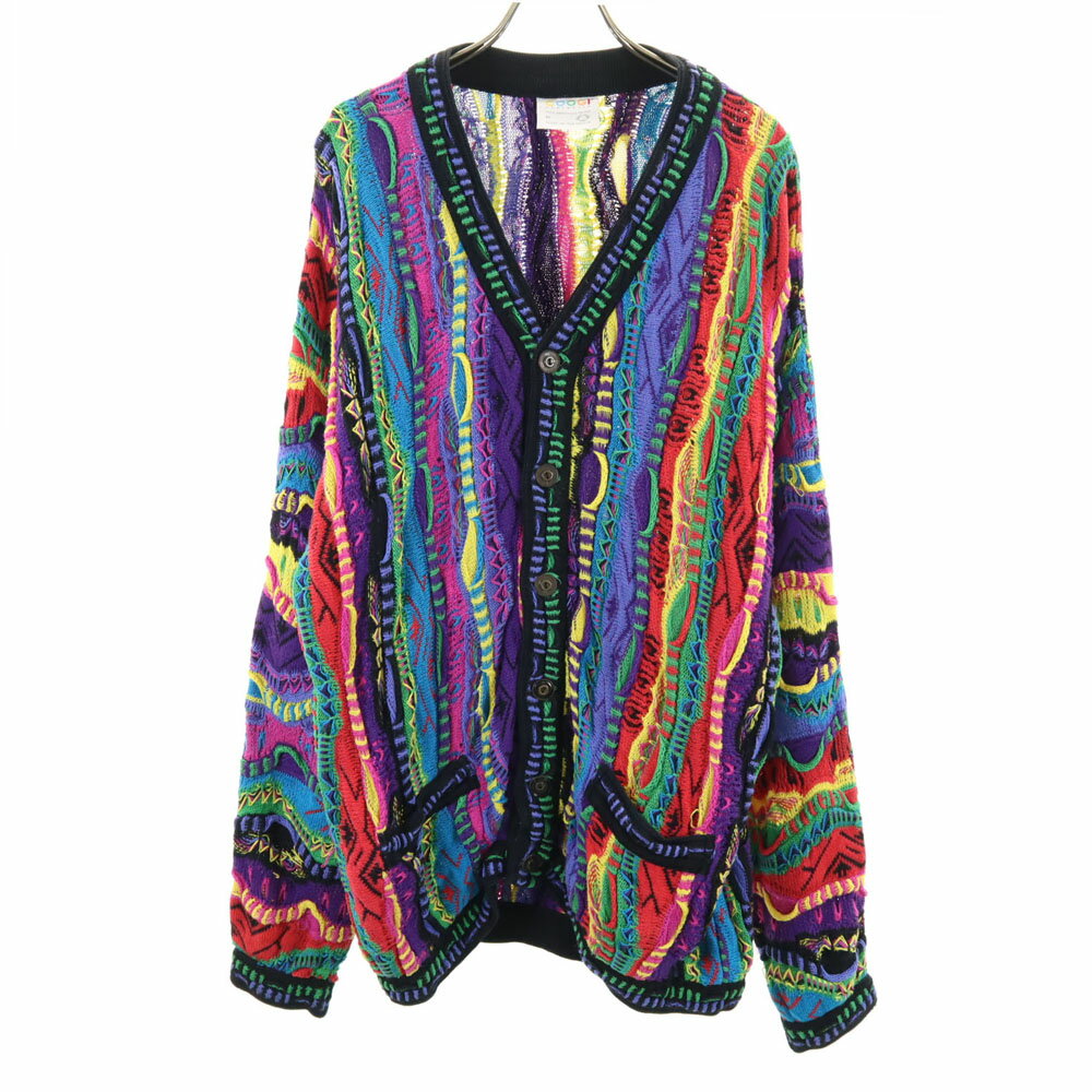 クージー　カーディガン　M　3D　パープル　⑦ クージー カーディガン M 3D パープル ⑦ 楽天市場】クージー