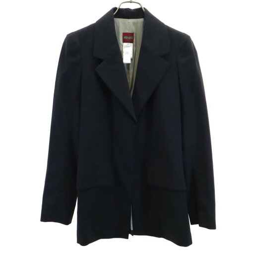 古着 KENZO ケンゾー 90s フランス製 オールド テーラードジャケット 40 ブラック ブレザー レディース 【中古】 【PD】 古着 KENZO ケンゾー 90s フランス製 オールド テーラードジャケット 40 ブラック ブレザー レディース 【中古】 【PD】