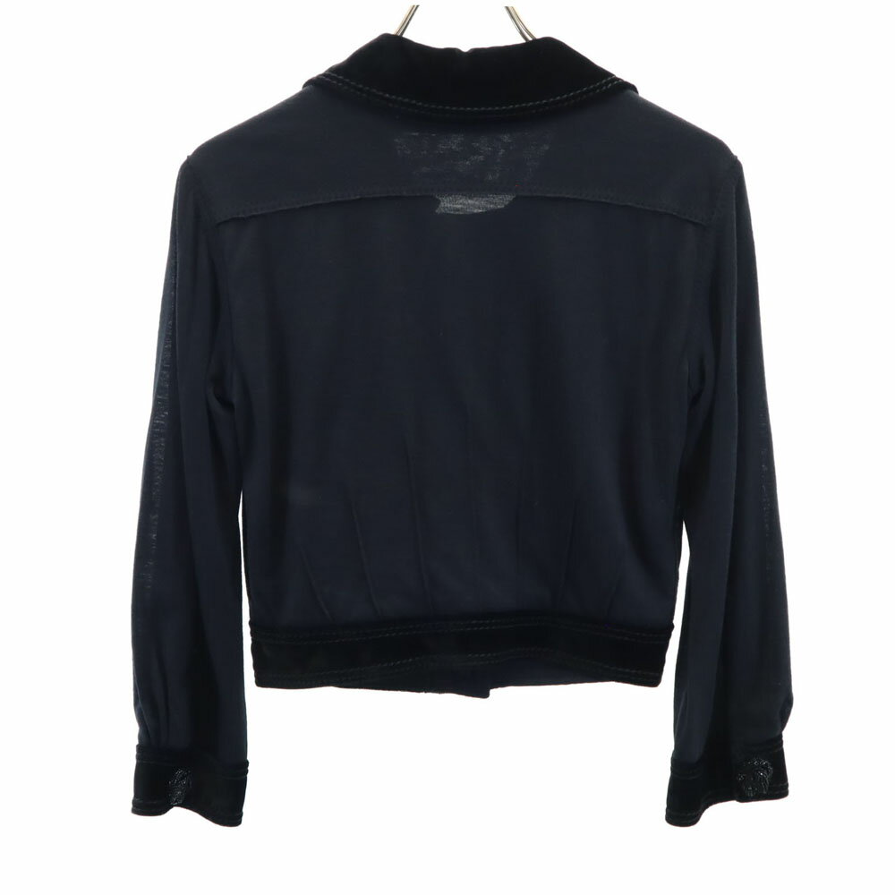 古着 LOUIS VUITTON ルイヴィトン フランス製 ジャケット 34 ブラック レディース 【中古】 【PD】