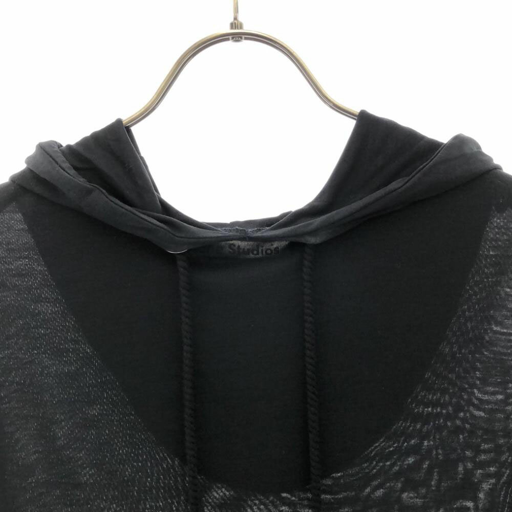 古着 ACNE STUDIOS アクネストゥディオズ 長袖 フード付き ワンピース XXS ブラック レディース 【中古】 【PD】