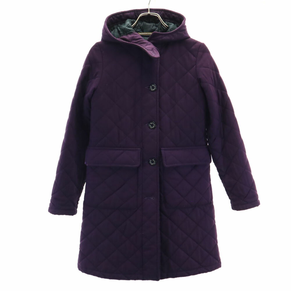 古着 マッキントッシュ Mackintosh キルティングコート 34 パープル 中綿入り レディース 【中古】 【PD】