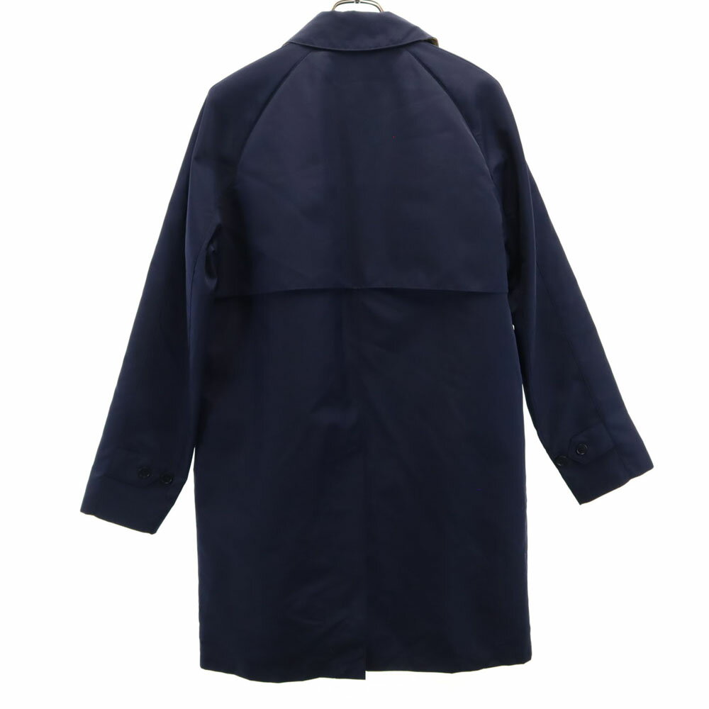 古着 BURBERRY バーバリー ライナー付き ステンカラーコート 46 ネイビー メンズ 【中古】 【PD】