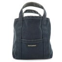 古着 marimekko マリメッコ キャンパス トートバッグ ネイビー レディース 【中古】 【PD】