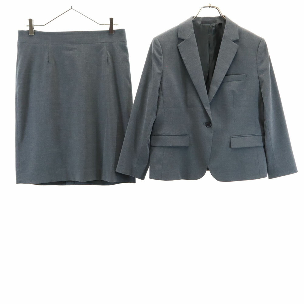 古着 ユニクロ UNIQLO スカートスーツ 上下 セットアップ 42/76 グレー レディース 【中古】 【PD】