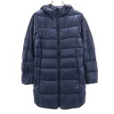 古着 UNIQLO ユニクロ ウルトラライト ダウンコート M ネイビー レディース 【中古】(4)