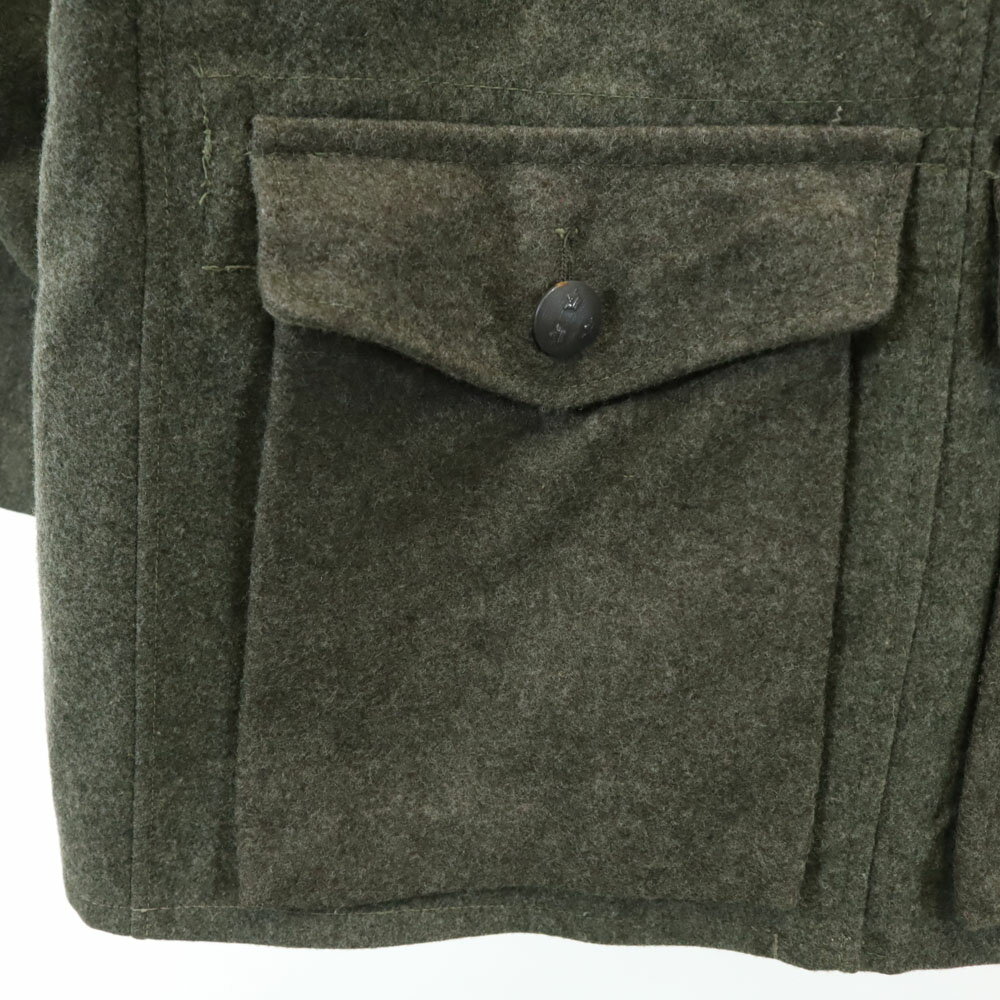 古着 SWEDEN ARMY スウェーデン軍 40s ヴィンテージ ミリタリー ウールジャケット 104U カーキ メーカーラベル付き メンズ 【中古】