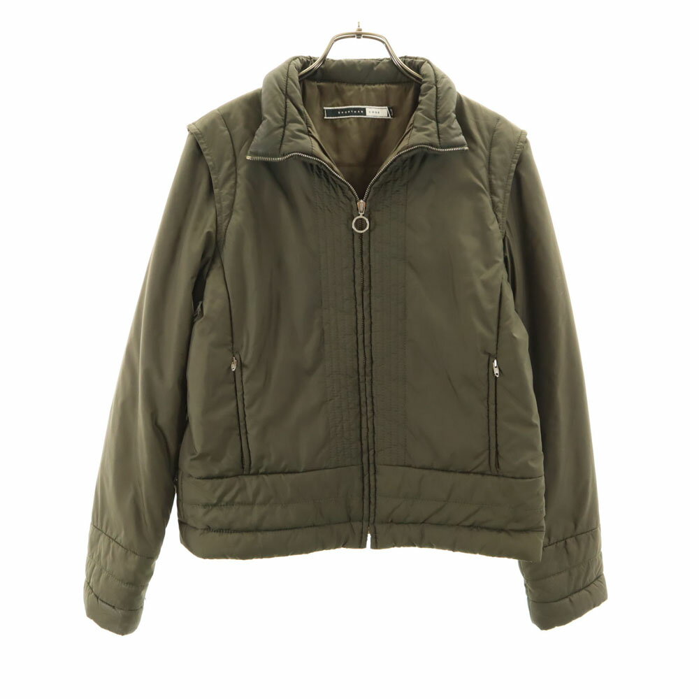 古着 SPORTMAX CODE スポーツマックスコード ポルトガル製 中綿ジャケット 38 カーキ レディース 【中古】 【PD】