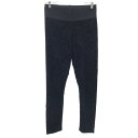 古着 ザラベーシック ZARA BASIC レオパード柄 レギンス L ブラック ヒョウ柄 レディース 【中古】
