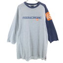古着 FOX フォックス USA製 7分袖 ロング Tシャツ L グレー ロンT レディース 【中古】 【PD】(4)