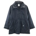 古着 adidas アディダス 中綿ジャケット L ブラック レディース 【中古】 【PD】(4)