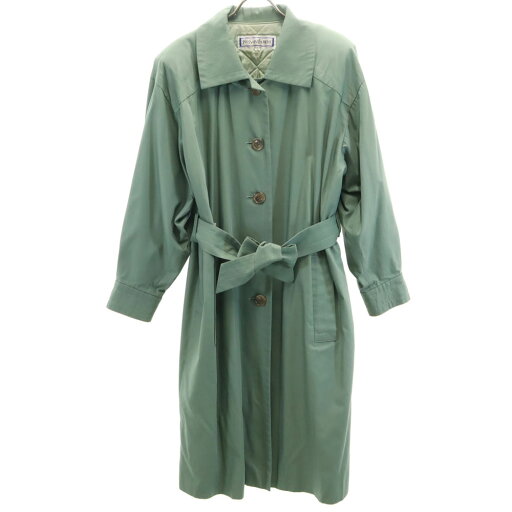 古着 YVES SAINT LAURENT イヴサンローラン 90s オールド ステンカラーコート M グリーン系 レディース 【中古】 【PD】 古着 YVES SAINT LAURENT イヴサンローラン 90s オールド ステンカラーコート M グリーン系 レディース 【中古】 【PD】