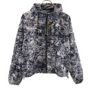 古着 未使用 UNDER ARMOUR アンダーアーマー 未使用 総柄 トレーニング ウインドブレーカー MD 黒×白 裏メッシュ タグ付き レディース 【中古】 【PD】(4)