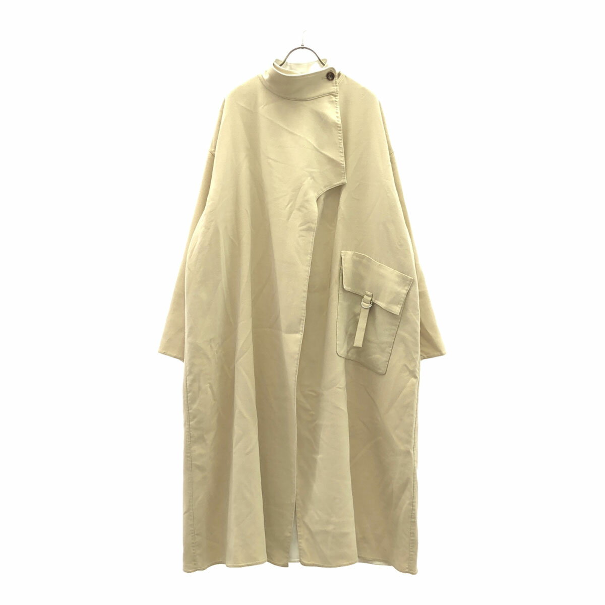 古着 AMERI UNDRESSED アメリ スタンドカラー ロングコート S ベージュ レディース 【中古】