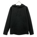古着 THE NORTH FACE ザノースフェイス ロゴ 長袖 テックエアー スウェットパーカー L ブラック アウトドア NT11880 メンズ 【中古】