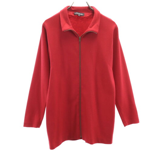 古着 LANCEL ランセル モックネック ニットジャケット M レッド レディース 【中古】 古着 LANCEL ランセル モックネック ニットジャケット M レッド レディース 【中古】
